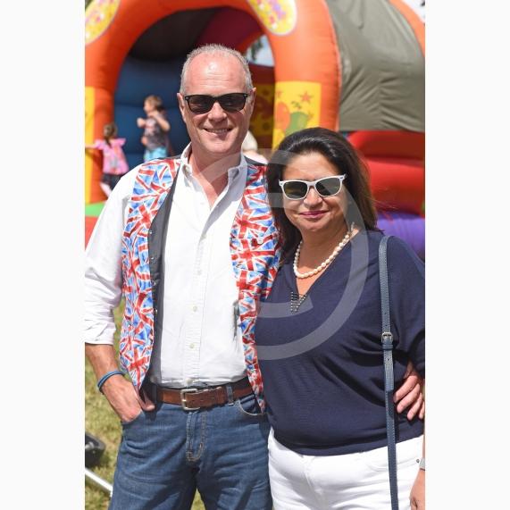 Mark and Nadia Carlin enjoying the party. Sonning Street Party held to mark 75 years since D-Day. Picture by Emma Sheppard