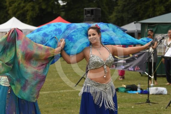 Shimmies and Sparkles dancers.Cippenham Carnival, Mercian Way Park, Slough.
