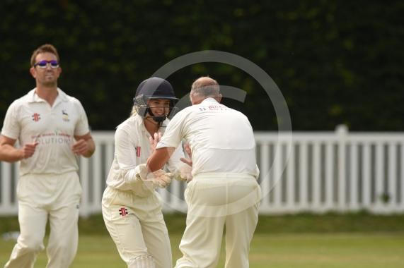 Tring celebrate taking a wicket.Datchet vs Tring Park.Datchet Cricket Club, Riding Court Road, Slough. 