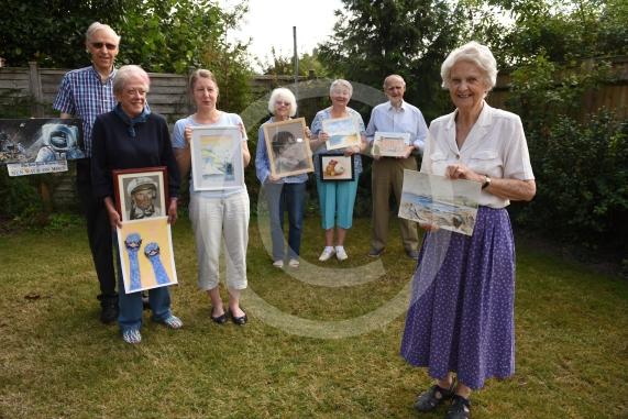 Twyford Art Group will be holding an art exhibition of their paintings on Saturday, 7th September. Twyford . L-R Richard Trorey, Nikki Steele, Anna Butterick, Kay Cohen, Ann Harris, Bill Crane, Mary Smith