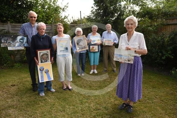 Twyford Art Group will be holding an art exhibition of their paintings on Saturday, 7th September. Twyford . L-R Richard Trorey, Nikki Steele, Anna Butterick, Kay Cohen, Ann Harris, Bill Crane, Mary Smith