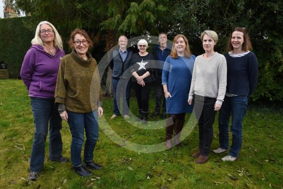 Team shot. Cindy Barnes,(2nd from left) founder of WildCookham. She wants to set up an action team to stop wildlife habitats getting destroyed in Cookham. 