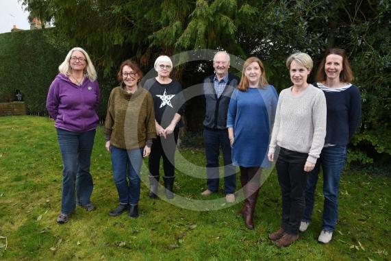 Team shot. Cindy Barnes,(2nd from left) founder of WildCookham. She wants to set up an action team to stop wildlife habitats getting destroyed in Cookham. 