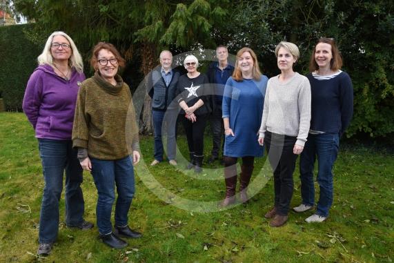 Team shot. Cindy Barnes,(2nd from left) founder of WildCookham. She wants to set up an action team to stop wildlife habitats getting destroyed in Cookham. 