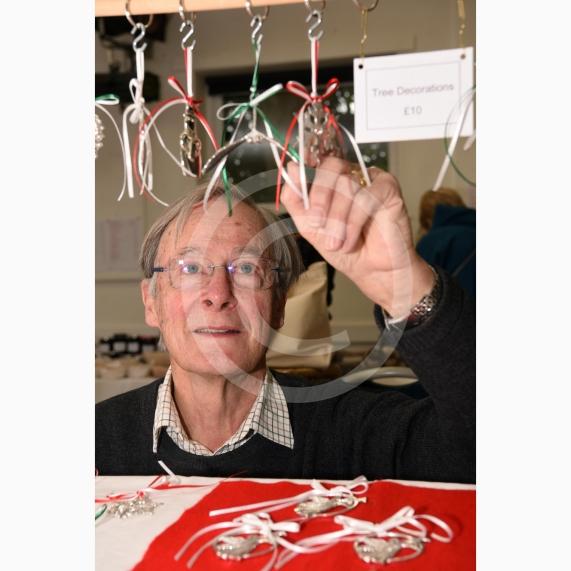 Adrian Doble from Partners in Pewter.Cookham Dean Church Autumn Fair.Cookham Dean Village Hall, Cookham Dean.