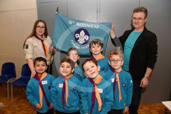 18th Maidenhead Beavers and their leaders.Maidenhead District Scouts annual District Beaveree.Altwood School, Altwood Road, Maidenhead.