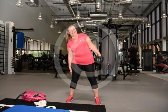 Fatima Smith uses the new gym.Opening day at the new Braywick Leisure Centre.Braywick Leisure Centre, Braywick Road, Maidenhead.