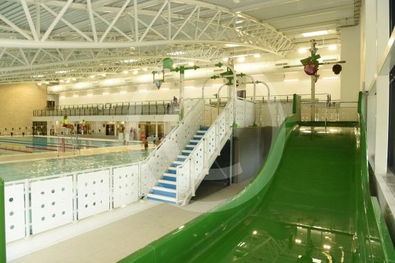 New slide at the Braywick Leisure Centre pool.Opening day at the new Braywick Leisure Centre.Braywick Leisure Centre, Braywick Road, Maidenhead.