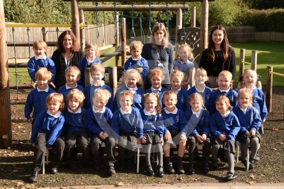 Oak Class.LtoR Teaching Assistant Mrs Hurdwell, Teaching Assistant Mrs Randall and Class Teacher Miss Burn.Little Marlow CE School, School Lane, Little Marlow.
