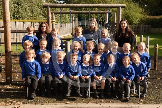 Oak Class.LtoR Teaching Assistant Mrs Hurdwell, Teaching Assistant Mrs Randall and Class Teacher Miss Burn.Little Marlow CE School, School Lane, Little Marlow.