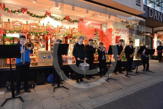 Daniels Department Store, 121-125 Peascod Street, Windsor. Daniels Christmas shopping party is going ahead with COVID-19 safety measures in place.Windsor Boys School. Some of their orchestra/musicians