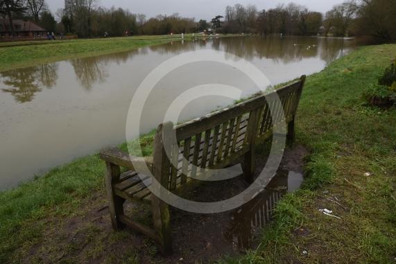 Flooding and closed roads, The Pound, Cookham