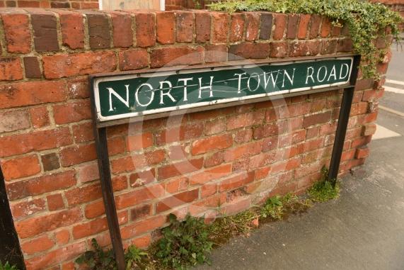 North Town Road sign, Maidenhead.