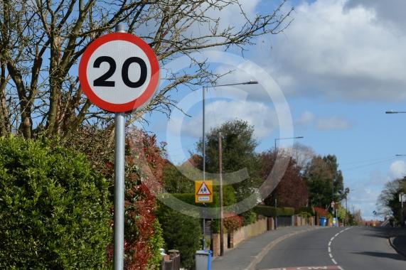 New Zebra Crossing, speed signs, school signs. Courthouse Road, Maidenhead