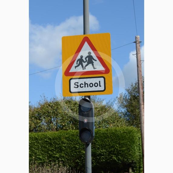 New Zebra Crossing, speed signs, school signs. Courthouse Road, Maidenhead