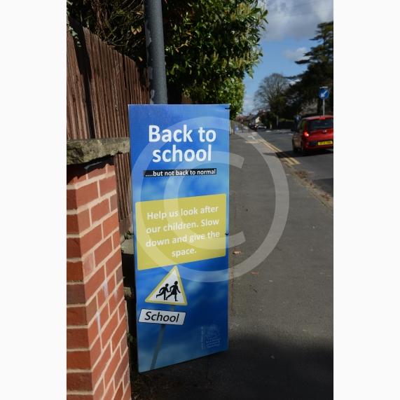 New Zebra Crossing, speed signs, school signs. Courthouse Road, Maidenhead