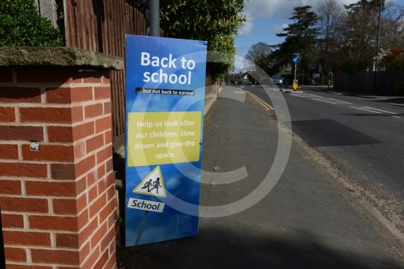 New Zebra Crossing, speed signs, school signs. Courthouse Road, Maidenhead