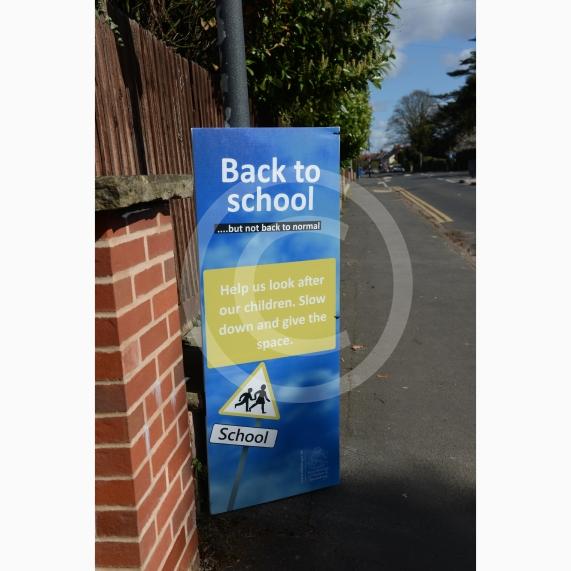 New Zebra Crossing, speed signs, school signs. Courthouse Road, Maidenhead