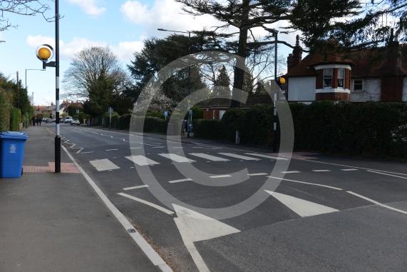 New Zebra Crossing, speed signs, school signs. Courthouse Road, Maidenhead