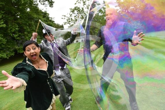 Once Upon a Bus are running a September event Weir Bank, Monkey Island Lane, BrayL-R Arti Sharma-Grey, Matt Grey, Baz Cilia