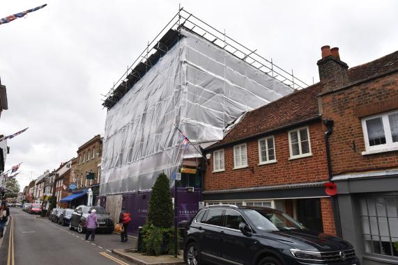 47-49 High Street, Eton. Historic England has added the building to its ‘Heritage at Risk Register’.