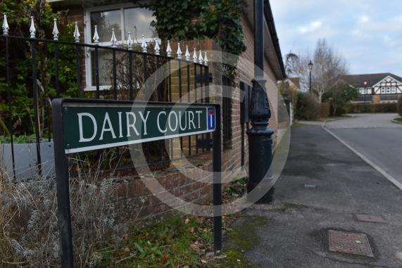 Residents have objected to plans to build houses on 4-7 Dairy Court, behind Bartletts Lane, on the gated area known as The Fieldings, HolyportEntrance to Dairy Court, Holyport