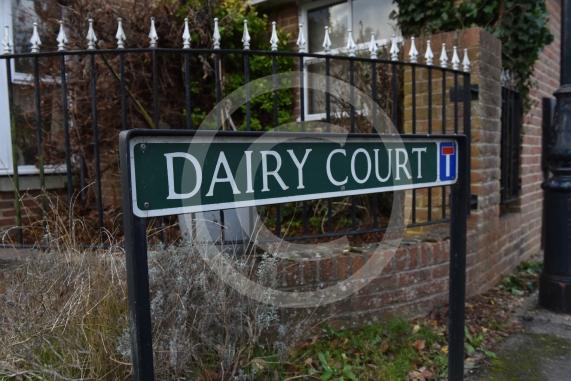 Residents have objected to plans to build houses on 4-7 Dairy Court, behind Bartletts Lane, on the gated area known as The Fieldings, HolyportEntrance to Dairy Court, Holyport
