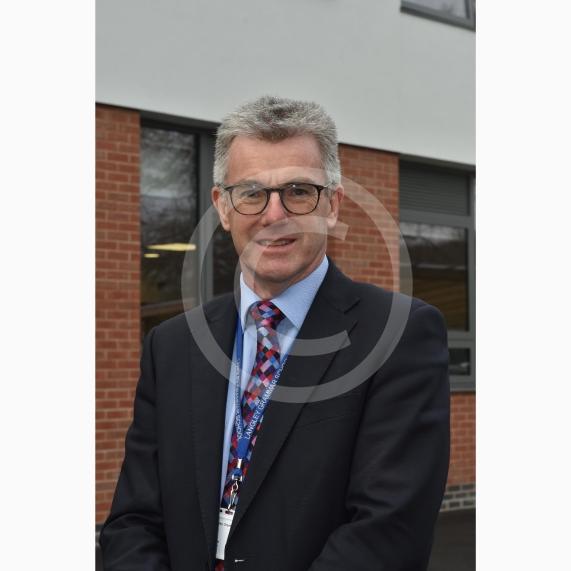Langley Grammar School in their new building. They have been given an &lsquo;outstanding&rsquo; rating by Ofsted. Reddington Drive, LangleyHeadteacher John Constable