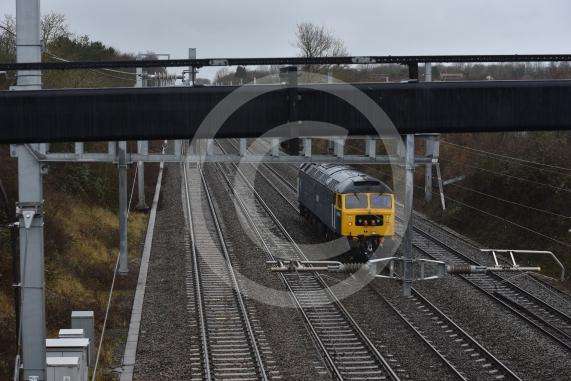 Trains on railway line, Breadcroft Lane, MaidenheadTrain, Railway