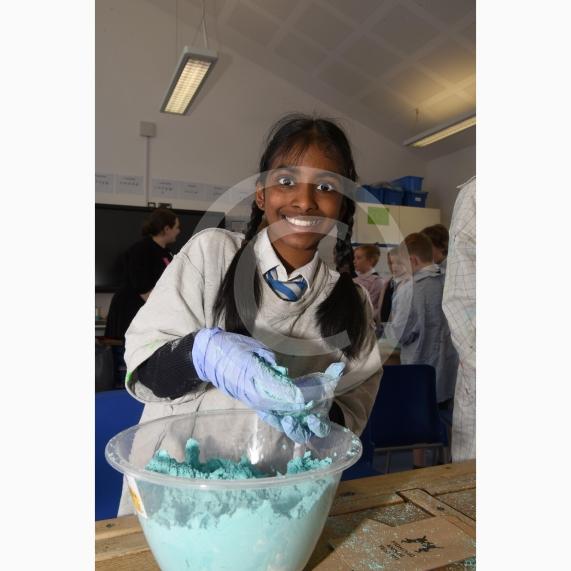 Snigdha Bonagiri, nine.National Science Week bathbomb workshop. Oldfield Primary School, Bray Road, Maidenhead.