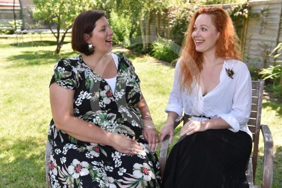 Ukrainian refugee story. Millie Rust-Clarke and Aliona Borysenko. Millie took Aliona in and she was one of the first refugees to arrive from Ukraine into Maidenhead. 