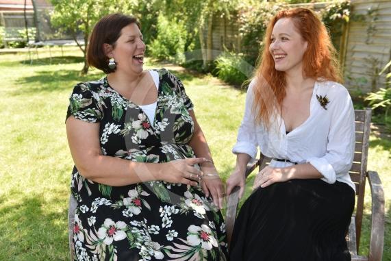 Ukrainian refugee story. Millie Rust-Clarke and Aliona Borysenko. Millie took Aliona in and she was one of the first refugees to arrive from Ukraine into Maidenhead. 