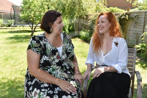 Ukrainian refugee story. Millie Rust-Clarke and Aliona Borysenko. Millie took Aliona in and she was one of the first refugees to arrive from Ukraine into Maidenhead. 