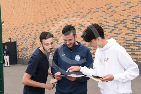 Fraser Quin opens his results.A-Level results day.Furze Platt Senior School, Furze Platt Rd, Maidenhead.