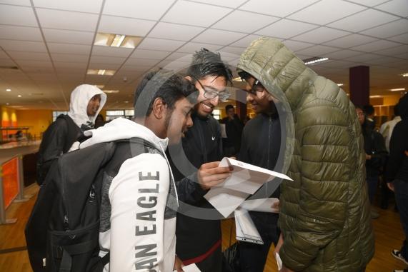 GCSE results day.Upton Court Grammar School, Lascelles Road, Slough.