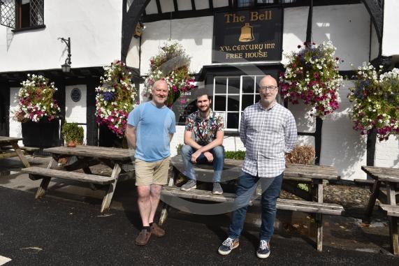 The Bell has been named as one of the regional finalists for CAMAR’s pub of the year.L-R Iain Ganson, Adam Town, Scott GansonThe Bell, The Street, Waltham St Lawrence