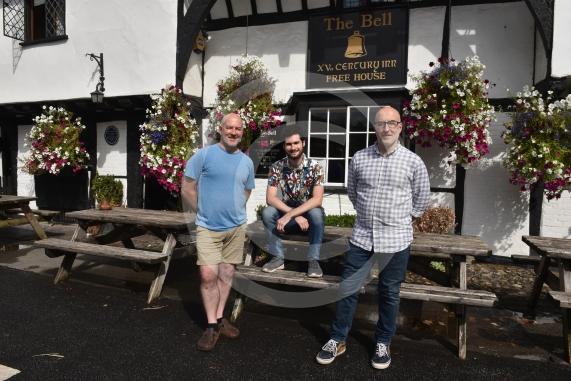 The Bell has been named as one of the regional finalists for CAMAR’s pub of the year.L-R Iain Ganson, Adam Town, Scott GansonThe Bell, The Street, Waltham St Lawrence