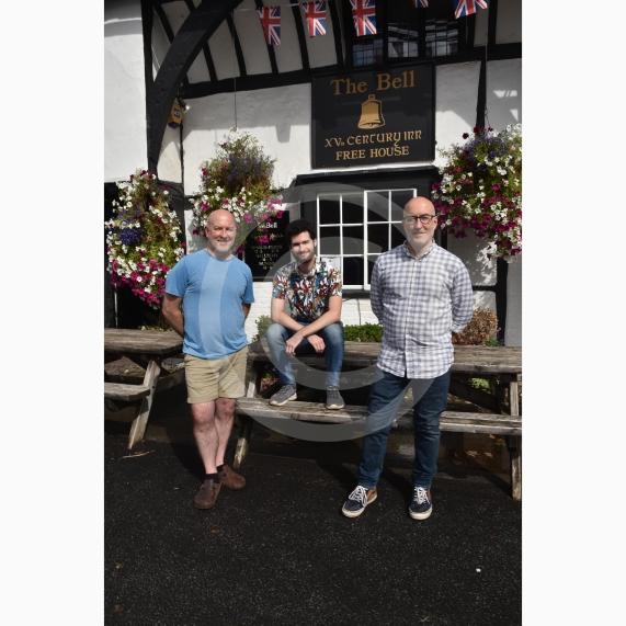 The Bell has been named as one of the regional finalists for CAMAR’s pub of the year.L-R Iain Ganson, Adam Town, Scott GansonThe Bell, The Street, Waltham St Lawrence