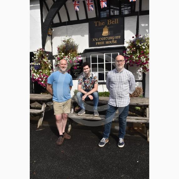 The Bell has been named as one of the regional finalists for CAMAR’s pub of the year.L-R Iain Ganson, Adam Town, Scott GansonThe Bell, The Street, Waltham St Lawrence