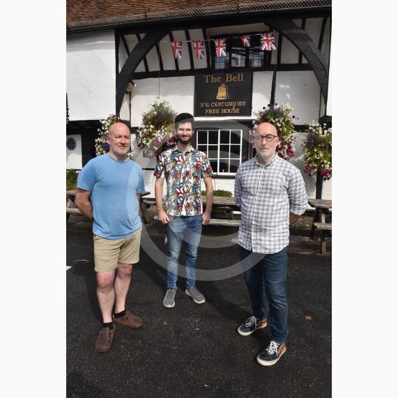 The Bell has been named as one of the regional finalists for CAMAR’s pub of the year.L-R Iain Ganson, Adam Town, Scott GansonThe Bell, The Street, Waltham St Lawrence
