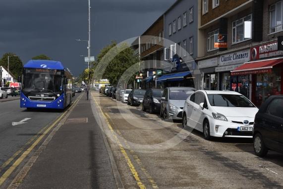Shop owners are unhappy about a proposed bus lane outside their shops along Farnham Road, Slough