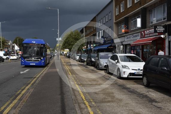 Shop owners are unhappy about a proposed bus lane outside their shops along Farnham Road, Slough