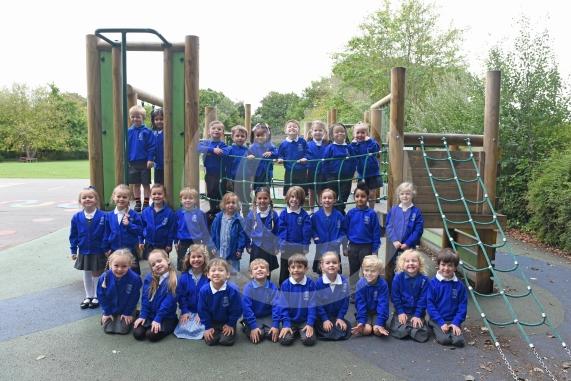 Oak class of teacher Mrs Beckett-Horne at Oakfield First School. Photo by Emma Sheppard