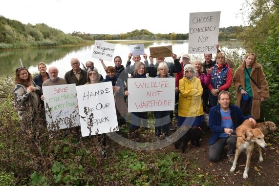 The council has come under fire for its decision to reduce the size of Little Marlow Lakes Country Park. Those against the decision feel it will give developers more rein over building plans for the site Marlow Road, Little Marlow, MARLOW