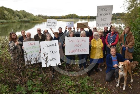 The council has come under fire for its decision to reduce the size of Little Marlow Lakes Country Park. Those against the decision feel it will give developers more rein over building plans for the site Marlow Road, Little Marlow, MARLOW