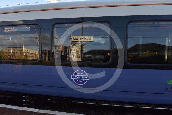Elizabeth Line trains at Maidenhead station The line has expanded to central London 
