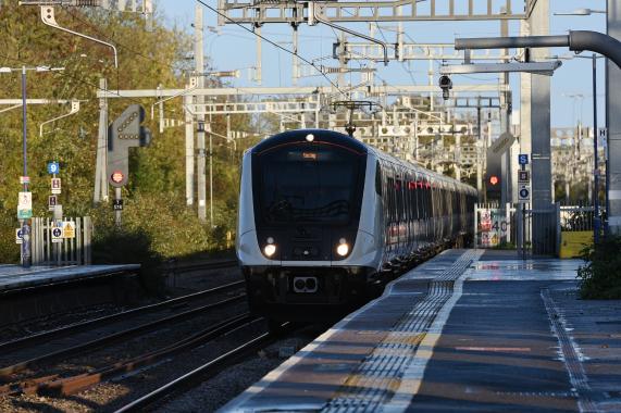 Elizabeth Line trains at Maidenhead station The line has expanded to central London 
