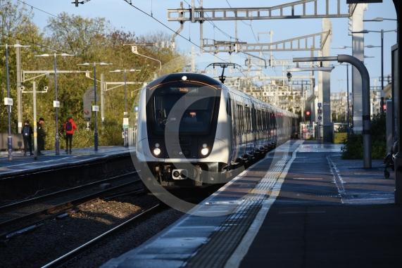 Elizabeth Line trains at Maidenhead station The line has expanded to central London 