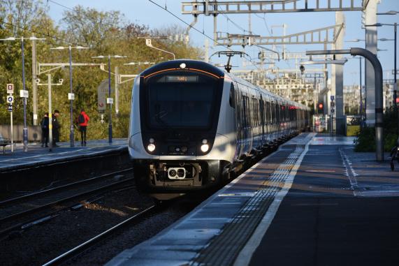 Elizabeth Line trains at Maidenhead station The line has expanded to central London 