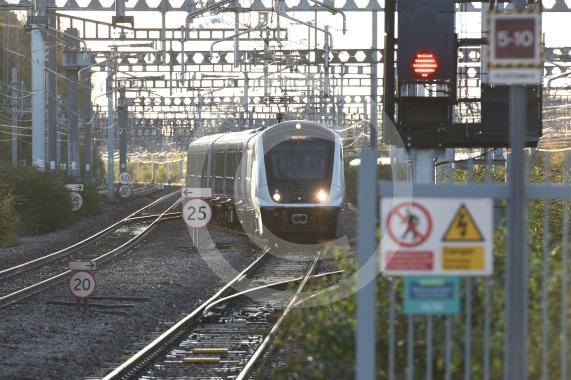 Elizabeth Line trains at Maidenhead station The line has expanded to central London 